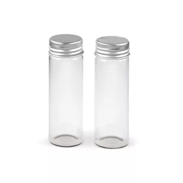   Üvegcse csavaros fedővel 30x90 mm - Transparent (90 db-os csomagolás)