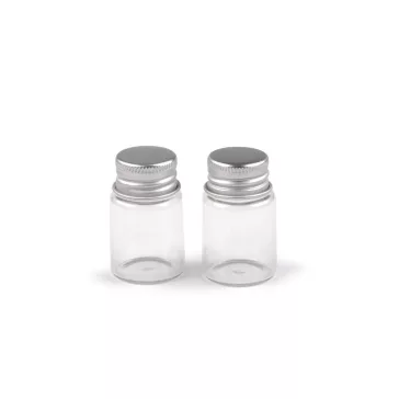  Üvegcse csavaros fedővel 25x42 mm - Transparent (12 db-os csomagolás)
