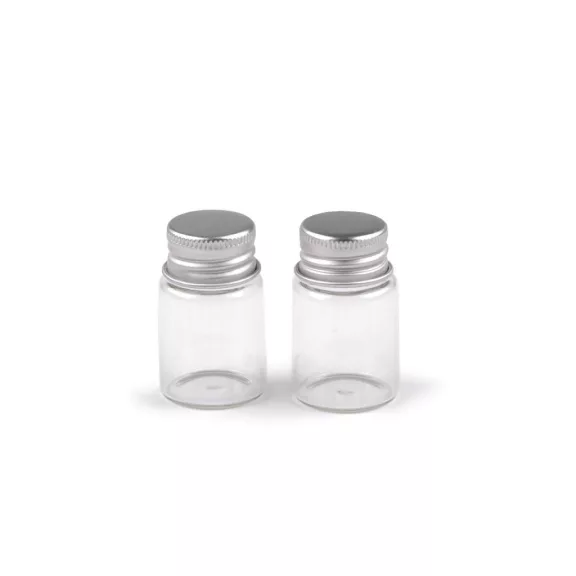 Üvegcse csavaros fedővel 25x42 mm - Transparent (12 db-os csomagolás) Üvegcse csavaros fedővel 25x42 mm - Transparent (12 db-os csomagolás)