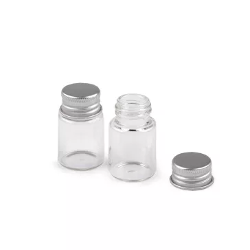   Üvegcse csavaros fedővel 25x42 mm - Transparent (12 db-os csomagolás)