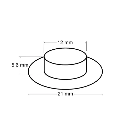Ringli alátéttel belső Ø12 mm / külső Ø21 mm fényes 2.osztály