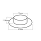   Ringli alátéttel belső Ø12 mm / külső Ø21 mm fényes 2.osztály