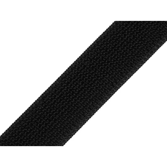 Tépőzár bolyhos oldal 26 mm elasztikus - fekete Tépőzár bolyhos oldal 26 mm elasztikus - fekete