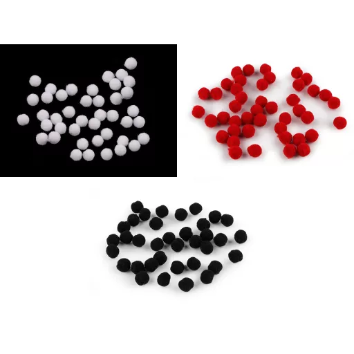 Mini színes Pom Pom golyók Ø8 mm bojt