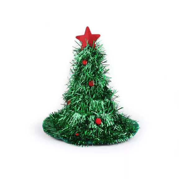 Díszített karácsonyfa kalap - zöld (1 db-os csomagolás) Díszített karácsonyfa kalap - zöld (1 db-os csomagolás)