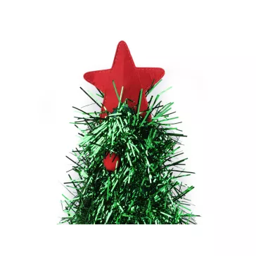 Díszített karácsonyfa kalap - zöld (3 db-os csomagolás)