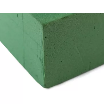   Száraz és nedves virág tűzőhab Florex 7x10x20 cm téglaalakú - élénkzöld (4 db-os csomagolás)