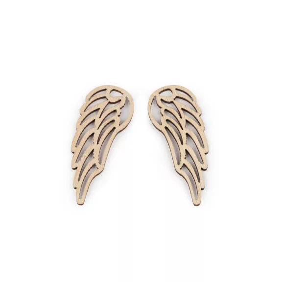 Fa angyal szárny - 1 természetes barna (10 db-os csomagolás) Fa angyal szárny - 1 természetes barna (10 db-os csomagolás)