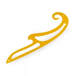 Szabászati görbevonalzó