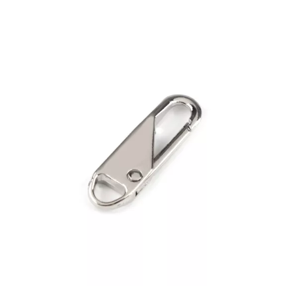 Fém karabiner / tartalék cipzár húzóka - 1 nikkel fény (100 db-os csomagolás) Fém karabiner / tartalék cipzár húzóka - 1 nikkel fény (100 db-os csomagolás)