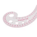 Vonalzó / görbe vonalzó, vágási minta készítés, metrikus mérőszalag - átlátszó (5 db-os csomagolás) Vonalzó / görbe vonalzó, vágási minta készítés, metrikus mérőszalag - átlátszó (5 db-os csomagolás)