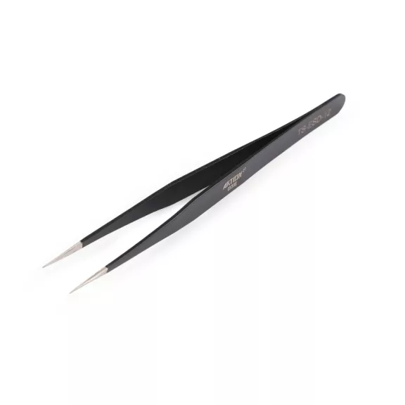 Vékony hegyű fém csipesz, egyenes, ívelt, 13,5 cm - 1 fekete egyenes (10 db-os csomagolás) Vékony hegyű fém csipesz, egyenes, ívelt, 13,5 cm - 1 fekete egyenes (10 db-os csomagolás)