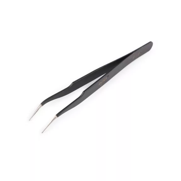 Vékony hegyű fém csipesz, egyenes, ívelt, 13,5 cm - 2 fekete hajlott (10 db-os csomagolás) Vékony hegyű fém csipesz, egyenes, ívelt, 13,5 cm - 2 fekete hajlott (10 db-os csomagolás)