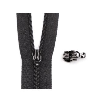 Csúszka spirális cipzárokhoz No 3, akasztóval