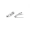Bross kitűző alap 5x20 mm - platina (10 db-os csomagolás)