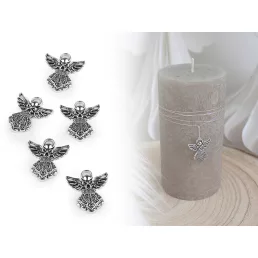 Filigrán angyal medál 23x25 mm