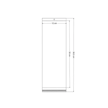   PP ragasztócsíkos celofán jellegű BOPP tasak12x30 cm zacskó - átlátszó (9000 db-os csomagolás)