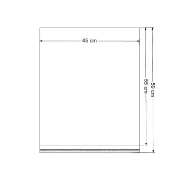   PP ragasztócsíkos celofán tasak jellegű BOPP 45x55 cm zacskó - átlátszó (100 db-os csomagolás)