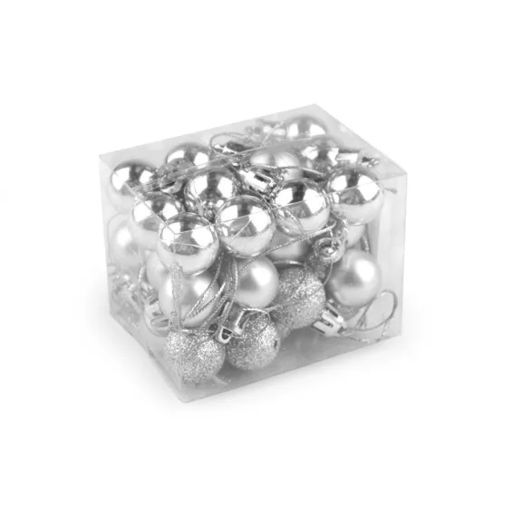 Karácsonyi gömb Ø20 mm - 2 ezüst (5 box) Karácsonyi gömb Ø20 mm - 2 ezüst (5 box)