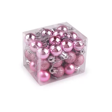 Karácsonyi gömb Ø20 mm - 4 fáradtrózsaszí (5 box)