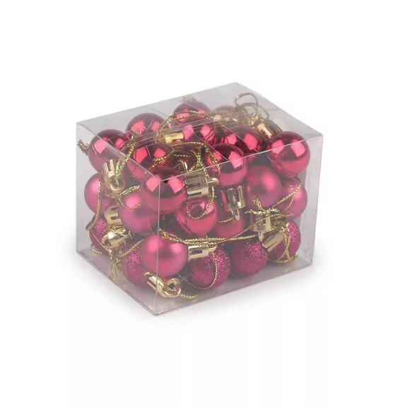 Karácsonyi gömb Ø20 mm - 6 rózsaszín (5 box) Karácsonyi gömb Ø20 mm - 6 rózsaszín (5 box)