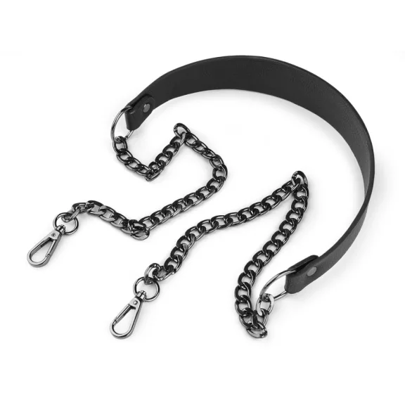 Láncos táskafül karabinerel 4 cm - 3 fekete fekete nikkel (1 db-os csomagolás) Láncos táskafül karabinerel 4 cm - 3 fekete fekete nikkel (1 db-os csomagolás)