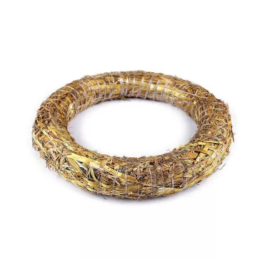 Szalma koszorú Ø25 cm - természeti (1 db-os csomagolás)