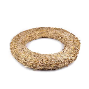 Szalma koszorú Ø60 cm - természeti (1 db-os csomagolás)
