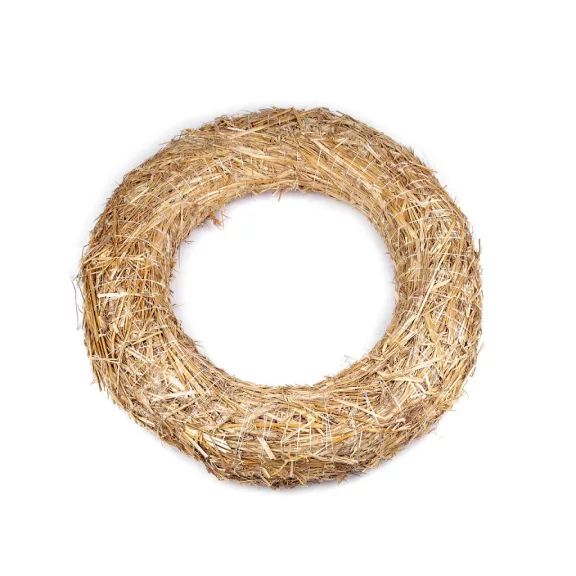 Szalma koszorú Ø60 cm - természeti (3 db-os csomagolás) Szalma koszorú Ø60 cm - természeti (3 db-os csomagolás)