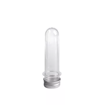   Műanyag kémcső / fiola csavaros kupakkal - 1 (9,8 cm) Transparent (36 db-os csomagolás)