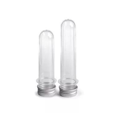   Műanyag kémcső / fiola csavaros kupakkal - 1 (9,8 cm) Transparent (36 db-os csomagolás)
