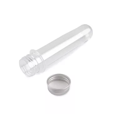   Műanyag kémcső / fiola csavaros kupakkal - 1 (9,8 cm) Transparent (36 db-os csomagolás)