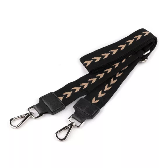 Textil állítható táskafül karabiner 3,8 cm széles - 7 fekete platina (1 db-os csomagolás) Textil állítható táskafül karabiner 3,8 cm széles - 7 fekete platina (1 db-os csomagolás)