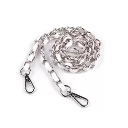   Műbőr heveder / táskalánc, mobillánc karabínner 2 cm széles