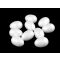 Tojás 3,5x5 cm polisztirol hungarocell - fehér (10 db-os csomagolás)