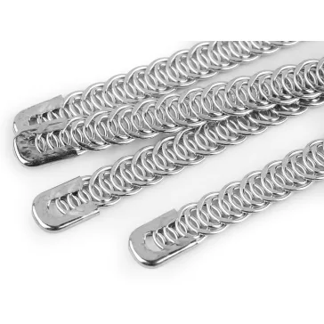  Tömés korzetba szélessége 9 mm hossza 20 cm - ezüst (30 db-os csomagolás)