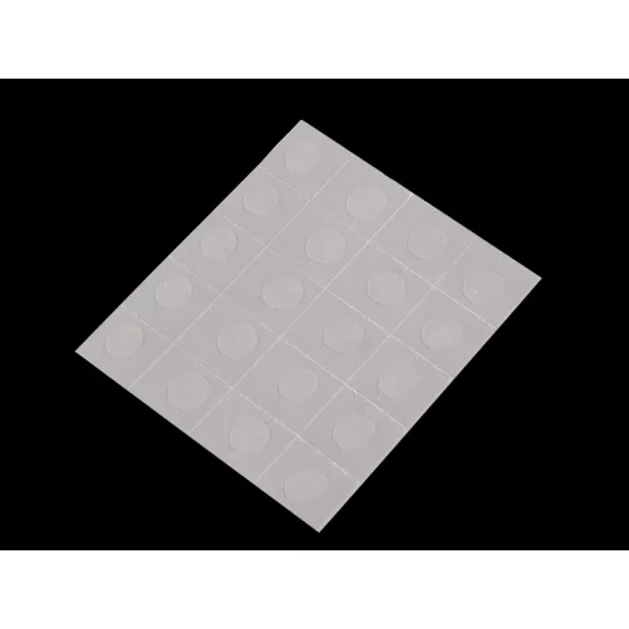 Kétoldalas gél pöttyök, öntapadós Ø12 mm - Transparent (1 zacskó) Kétoldalas gél pöttyök, öntapadós Ø12 mm - Transparent (1 zacskó)