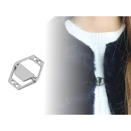 Fém dísz kapocs 20x26 mm