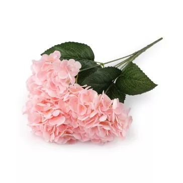   Mesterséges hortenzia csokor - 3 rózsaszín világos (3 db-os csomagolás)