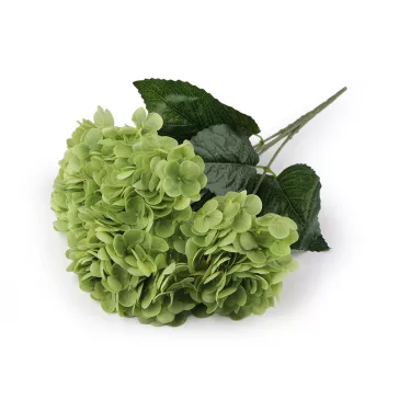   Mesterséges hortenzia csokor - 6 almazöld (3 db-os csomagolás)