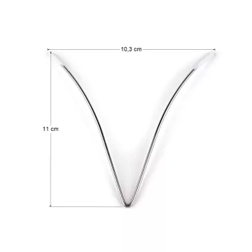   Halcsont / fém megerősítő kivágásokban fehérneműbe és ruhákban 11 cm - nikkel (30 db-os csomagolás)