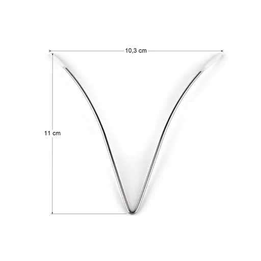 Halcsont / fém megerősítő kivágásokban fehérneműbe és ruhákban 11 cm