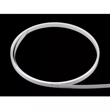   Fém ruha halcsont lapos szélesség 6; 8; 12 mm - 3 (12 mm) fehér (4,5 m-es csomagolás)