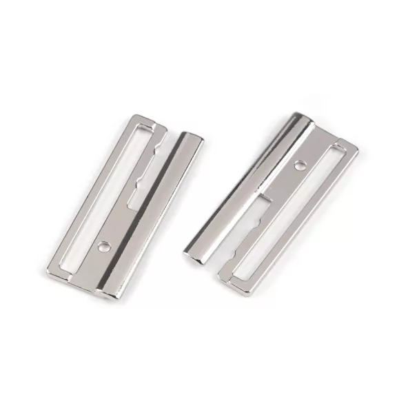 Fém kapocs biztonsági karabinerre, szélessége 50 mm - 2 nikkel (5 pr) Fém kapocs biztonsági karabinerre, szélessége 50 mm - 2 nikkel (5 pr)