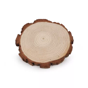   Természetes fa karika / alátét festésre és díszítésre Ø14 cm - természeti (6 db-os csomagolás)