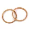 Rattan táskafülek / karikák táska- és kosárkészítéshez Ø13; 15 cm - 2 (15 cm) természetes közepes (2 db-os csomagolás)