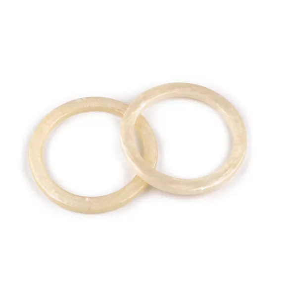 Gyanta táskafül Ø12 cm - 1 gyöngyház krém szín (6 db-os csomagolás) Gyanta táskafül Ø12 cm - 1 gyöngyház krém szín (6 db-os csomagolás)