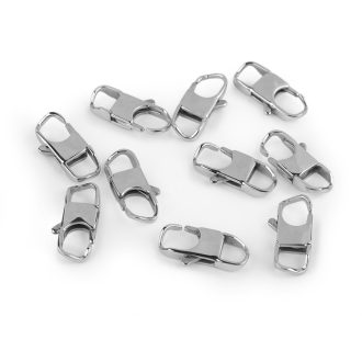 Karabiner rozsdamentes acélból 12x25 mm