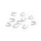 Rozsdamentes acél csúszda ékszerkészítéshez - 2 (4x8 mm) platina (10 db-os csomagolás)