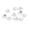Rozsdamentes acél csúszda ékszerkészítéshez - 3 (5x10 mm) platina (10 db-os csomagolás)